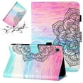 thumbnail image 1 of SaniMore Full Protective Case for Samsung Galaxy Tab A8 Case 10.5" 2022 SM-X200/X205, PU Leather Case Magnetic Clasp Card Slot Pen Holder Anti-slip Strip Auto Wake/Sleep Kickstand Cas, Mandala, 1 of 9