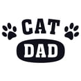 thumbnail image 3 of CafePress - Cat Dad [B/W] Men's Light Pajamas - Men's Light Loose Fit Cotton Pajama Set, 3 of 7