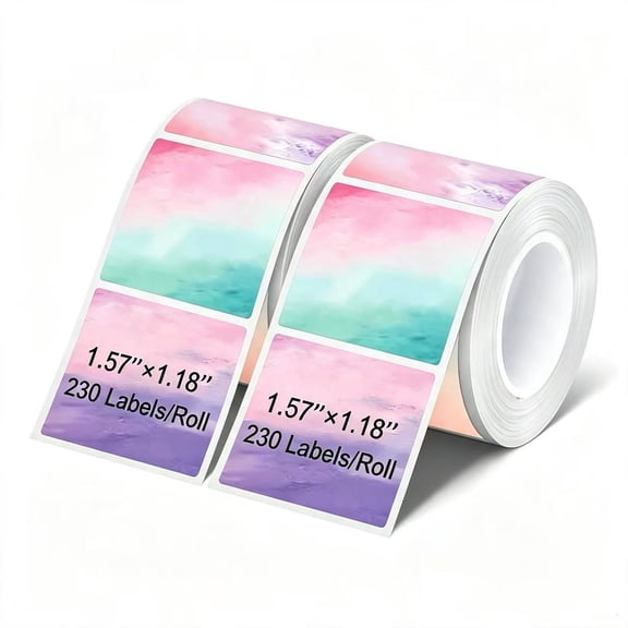 1.57" x 1.18" (40mm x 30mm) Colorful thermal Labels Compatible with label printers M100 M110 M220 M200 M120 M221 M150 M250 M260
