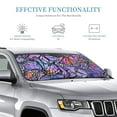 thumbnail image 3 of Kdxio Watercolor Butterflies Print Windshield Sun Shade, Foldable Sun Blocker for Car,Truck,SUV Automotive Interior Sun Protection,Reflective Shade for Front Windshield(Small), 3 of 7
