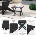 thumbnail image 5 of Resenkos Outdoor Folding Side Table Foldable Weather-Resistant HDPE Adirondack Table-Black, Slatted Outdoor Coffee Table for Outside Patio Storage, 5 of 7