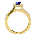 thumbnail image 2 of Aonejewelry 1.40 Carat Halo Tanzanite-Diamond Engagement Ring In 14k Yellow Gold, 2 of 3