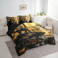 thumbnail image 3 of Castle Fairy Safari Bear Deer 7-Piece Twin Bedding Sets for Teens Boys,Jungle Animal Bedding Comforter Set,Woodland Wildlife Breathable Sheet Sets,Ultra Soft Home Decor, 3 of 8