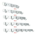 thumbnail image 6 of Space Aluminum Hooks Bar 3/4/5/6/7 Hooks Hat Clothes Robe Holder Rack Wall Mounted Bathroom Kitchen Hanger, 6 of 9