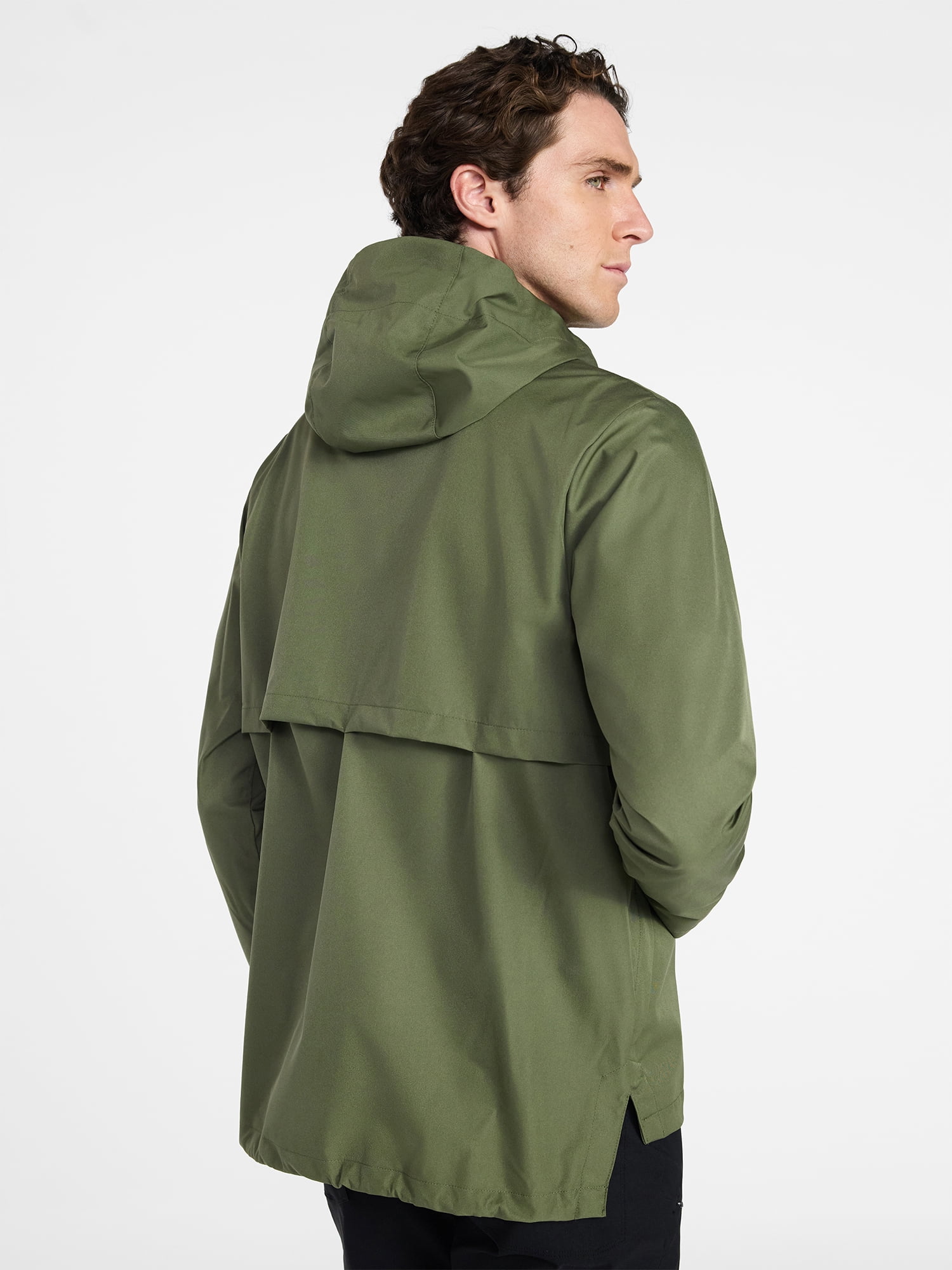 Ozark Trail Men's Rain Jacket with Hood, Sizes S-3XL