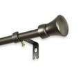 thumbnail image 3 of 5/8" Dia Adjustable 28"-48" single curtain rod with Myrtle Finials - Antique Light Gold,(5712-284), 3 of 3