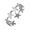 Silver, variant on Trendy Adjustable Open Rings Star Shape Stainless Steel Texture Fashion Lover