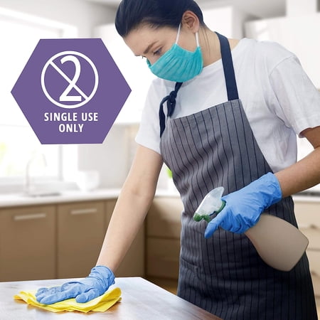 MedPride Powder-Free NitriPride Nitrile Disposable Gloves, Size S, 100 Count