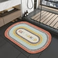 thumbnail image 1 of Rainbow Bath Mat Get Naked Super Absorbent Quick Dry 20"x32" Rubber Backed Washable Colorful Bathroom Rugs Non Slip Bath Rugs Mats for Shower Bathroom, Oval, 1 of 6