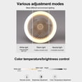 thumbnail image 4 of Mistaha Intelligent Cross-Border Remote Control LED Ceiling Fan Light E27 Dimmable Bedroom Aromatherapy Lighting Fan Light 280*130MM White Shade 50W with Remote Control, Color Options, and Adjustable, 4 of 6