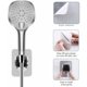 thumbnail image 3 of Toallero exclusivo de acero inoxidable para baño Soporte para paños de cocina Perchero para toallas Ganchos (acero inoxidable (cepillado)) - 3 piezas Cepillo de limpieza creativo para ranuras de venta, 3 of 5