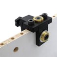 thumbnail image 3 of Kit de gabarit de trou de poche de gabarit de goujonnage localisateur détachable de forage vertical en bois pour les outils de menuiserie de perforateur de connexion de meubles, 3 of 4