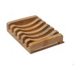 thumbnail image 1 of Soporte para jabón de madera de bambú natural LIUXGMXG para cocina baño esponja jabón, 1 of 5