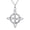 Witches knot b, variant on Diamond Witches Knot Necklace for Women 925 Sterling Silver Witch Knot Pendant Fine Jewelry
