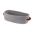 thumbnail image 5 of Baoblaze Cotton Rope Woven Basket Storage Basket Sturdy Bathroom Organizer Bin for Living Gray, 5 of 8