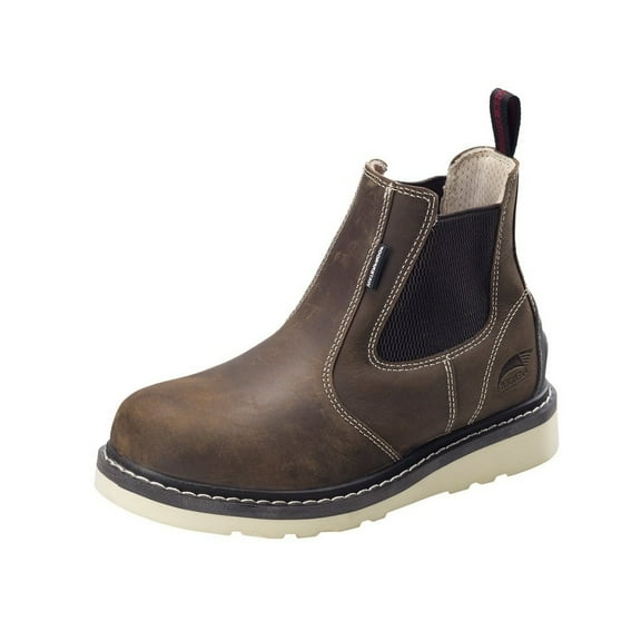 Avenger Work Boots Womens Wedge Slip Resistant Waterproof Brown 7651