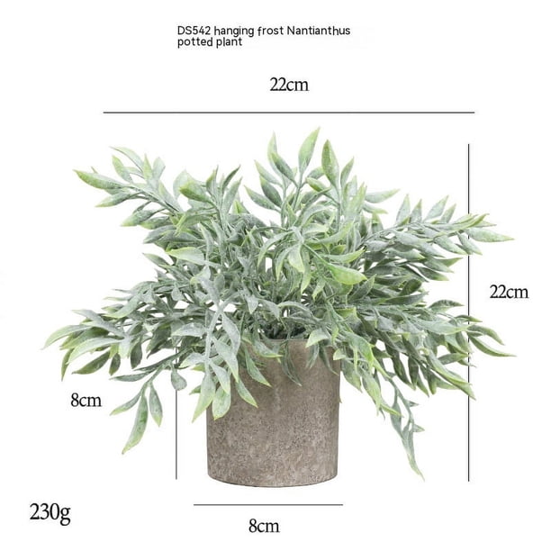 1 paquete de plantas artificiales de eucalipto en macetas para decoración del hogar, romero verde sintético interior para estante de escritorio, centro de mesa de café, decoración de baño y