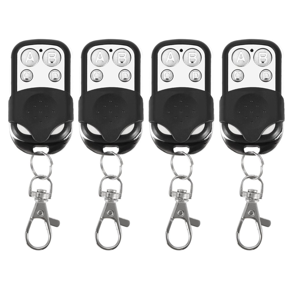 Kritne 4pcs Universal Cloning Wireless Remote Control Key Fob for Car