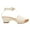 White, variant on Women Open Round Toe Cork Chunky Low Heels Nail Studded Platform Ankle Strap Sandals Comfortable Daily Dressy Shopping Shoes Size 12 Red