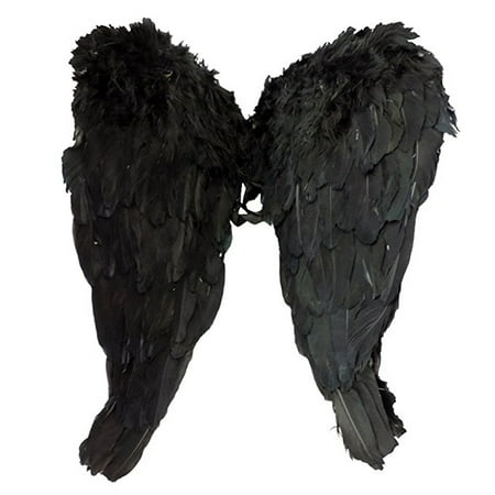 Black Feather Fallen Angel Fairy Godmother Wings