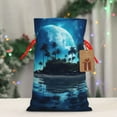 thumbnail image 4 of Fuzoiu Hawaiian Beach Pirate Moon Print Christmas Gift Bag,Burlap Gift Bag with Drawstring Closure & Hang Tag,Perfect for Holidays, Birthdays, and Special Occasions-Medium, 4 of 7