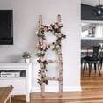 thumbnail image 5 of Artificial Pink Rose Vines Plants,7.6Ft Silk Rose Garland,Hanging Ivy Garland,Fake Flowers Vine,for Valentine's Day Mother's Day Party Decoration,Wedding Garden Arch Arrangement By Scheam, 5 of 7