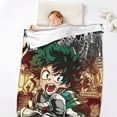 thumbnail image 5 of My Hero Academia Anti-Pilling Flannel 32"X48" Super Soft Plush Air Condition Quilt Fluffy Warm Cozy Decorative Blankets, 5 of 7