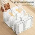 thumbnail image 6 of Portable Wardrobe Closet Foldable Clothes Cabinet Organizer w/ Cube Storage, 6 of 11