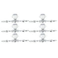 thumbnail image 1 of 6Pcs Metal Drawer Knobs Crystal Cabinet Handle Wardrobe Drawer Pull Knob Dresser Drawer Knobs, 1 of 8