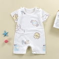 thumbnail image 2 of XXWXYD Baby Boys Girls All-Season Jumpsuits Rompers, Soft Breathable Cotton Bodysuit Outfits with Snap Closure, Cute Casual Playwear, 2 of 6