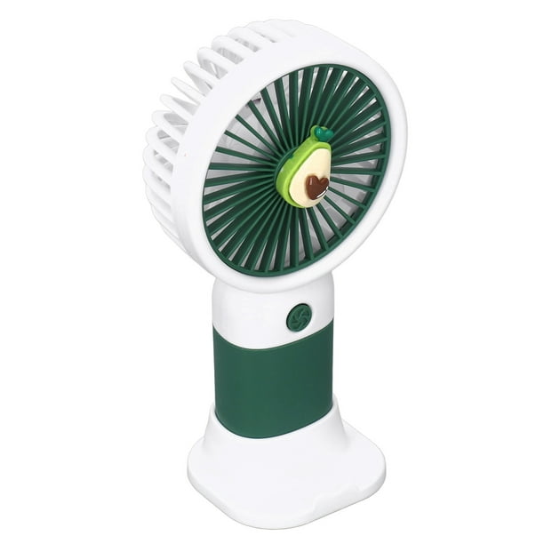 Ventilador De Mano De Mano, Ventilador De Mano De Bolsillo Con Dibujos Animados De Frutas Pequeñas, Portátil, Recargable Por USB, En El Exterior Para Desplazarse Y Viajar