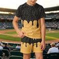thumbnail image 2 of XAOFW Back To School Outfits For Boys Short Sleeve Ice Cream Printed Tops Shorts Toddler Kids Summer Cute Clothing Sets 2-3 Years, 2 of 5