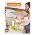 thumbnail image 4 of Paper Towel Holder Under Cabinet One-Hand Tear Kitchen with A Towel Hook One-Size-Fits-All Paper Towels Wall Mount, 4 of 5