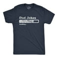 thumbnail image 1 of Mens Dad Jokes Loading T Shirt Funny Fathers Day Papa Novelty Graphic Tee (Heather Navy) - 5XL, 1 of 4