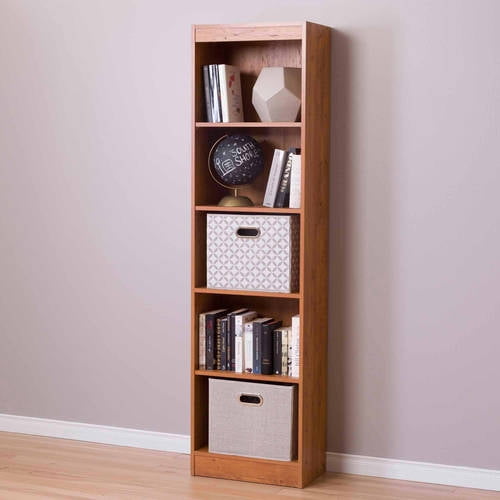 South Shore Smart Basics 5-Shelf 68 3 4" Narrow Bookcase, Multiple Finishes by South Shore