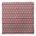 thumbnail image 4 of Bimba Red Damask Ikat Printed Pure Silk Scarf For Hair Neck Head Bandanas For Women 40 x 40 Inches, 4 of 6