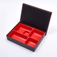 thumbnail image 1 of Minimalist Japanese Bento Box with 5 Compartments - Small Size (27*21*6CM) for Food, Portable & Durable Takeaway Container for Restaurants, Sushi, Meal Prep; Easy to Clean, Lightweight Design for, 1 of 6