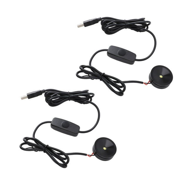 Professional Plug and Play LED Spot Lights, Stepless Dimmable Small USB Spotlight for Display Cabinets, with Double Sided Tape and Screw Fitting Kit, 6.6Ft Cable, Ideal for Accent