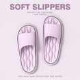 thumbnail image 4 of Cloud Slippers for Women and Men, Pillow House Slippers Shower Shoes Indoor Slides Bathroom Sandals, Ultimate Comfort, Lightweight, Thick Sole, Non-Slip, Easy to Clean Purple, 4 of 4