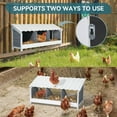 thumbnail image 6 of PETSFIT Triple Chicken Nesting Box, Chicken Coop Accessories with PVC Roofing, Versatile Use Wood Nesting Boxes for Hens, Easy to Assemble, 6 of 9