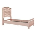 thumbnail image 3 of Furniture of America Paisley Contemporary Wood Twin Panel Bed in Rose Gold, 3 of 8
