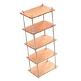 thumbnail image 4 of TISHITA 1/6 Bookshelf Simulation Metal Frame Multilayer Scene Layout Props Gifts 5 Tier Short, 4 of 8