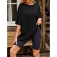thumbnail image 4 of Womens Oversized T Shirts Loose Fit Crewneck Short Sleeve Tee Summer Tops for Women, 4 of 5