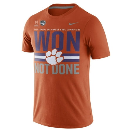Clemson Tigers Nike College Football Playoff 2015 Orange Bowl Champions Locker Room T-Shirt - (Best College Football Locker Room)