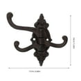 thumbnail image 2 of GOOHOCHY 2pcs Iron Art Hooks Wall Mounted Antique Iron Towel Coat Bag Hook with Swivel Arms, 2 of 8