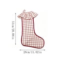 thumbnail image 3 of YingYouFu Christmas Red and White Check Stockings with Ruffled Cuff , Xmas Large Hanging Stockings Decorations for Christmas Tree Fireplace Family Holiday Party Decor, 3 of 7