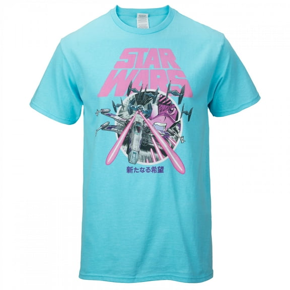 Star Wars A New Hope Pastel Japanese Art T-Shirt-2XLarge