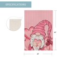 thumbnail image 3 of Valentine''s Day Gnomes House Flag Double Sided Pink White Stripes with Love Heart Gnome Garden Yard Flags Valentines Day Spring Outdoor Outside Decoration 28x40 Inch, 3 of 6