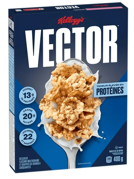 Kellogg's Vector Protein Breakfast Cereal, 400g (3 Pack)