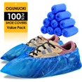 thumbnail image 2 of Shoe Covers Disposable Non Slip -100 Pack(50 pairs) 15.7'' Hygienic Waterproof Foot Booties Covers Recyclable Shoe Booties Covers for Indoors, Fits Up to US Men's 11 & US Women's 12.5, 2 of 3